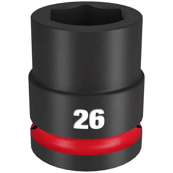 Milwaukee Tools Milwaukee Shockwave Impact Duty 3/4" Drive 26mm Standard 6 Point Socket 49-66-6364 3 Milwaukee Tools Milwaukee Shockwave Impact Duty 3/4" Drive 26mm Standard 6 Point Socket 49-66-6364