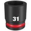 Milwaukee Tools Milwaukee Shockwave Impact Duty 3/4" Drive 31mm Standard 6 Point Socket 49-66-6369
