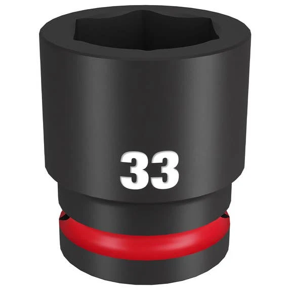 Milwaukee Tools Milwaukee Shockwave Impact Duty 3/4" Drive 33mm Standard 6 Point Socket 49-66-6371 3 Milwaukee Tools Milwaukee Shockwave Impact Duty 3/4" Drive 33mm Standard 6 Point Socket 49-66-6371