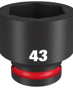 Milwaukee Tools Milwaukee Shockwave Impact Duty 3/4" Drive 43mm Standard 6 Point Socket 49-66-6381