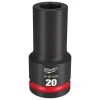 Milwaukee Tools Milwaukee Shockwave Impact Duty 3/4" Drive 20mm Deep 6 Point Socket 49-66-6395