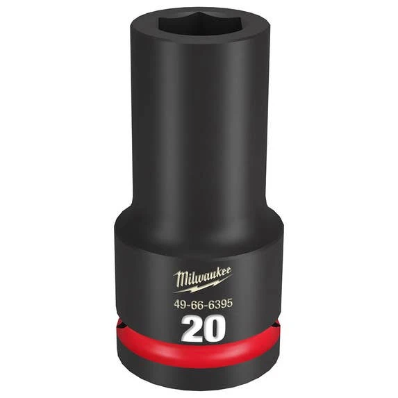 Milwaukee Tools Milwaukee Shockwave Impact Duty 3/4" Drive 20mm Deep 6 Point Socket 49-66-6395 3 Milwaukee Tools Milwaukee Shockwave Impact Duty 3/4" Drive 20mm Deep 6 Point Socket 49-66-6395