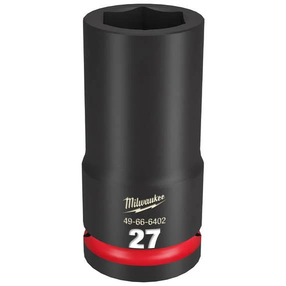 Milwaukee Tools Milwaukee Shockwave Impact Duty 3/4" Drive 27mm Deep 6 Point Socket 49-66-6402 3 Milwaukee Tools Milwaukee Shockwave Impact Duty 3/4" Drive 27mm Deep 6 Point Socket 49-66-6402