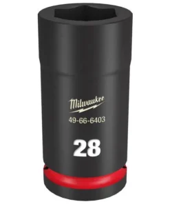 Milwaukee Tools Milwaukee Shockwave Impact Duty 3/4" Drive 28mm Deep 6 Point Socket 49-66-6403