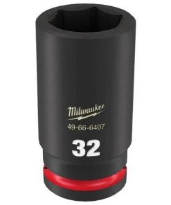 Milwaukee Tools Milwaukee Shockwave Impact Duty 3/4" Drive 32mm Deep 6 Point Socket 49-66-6407