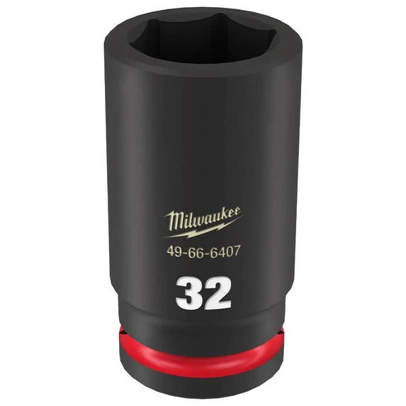 Milwaukee Tools Milwaukee Shockwave Impact Duty 3/4" Drive 32mm Deep 6 Point Socket 49-66-6407 3 Milwaukee Tools Milwaukee Shockwave Impact Duty 3/4" Drive 32mm Deep 6 Point Socket 49-66-6407
