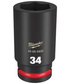 Milwaukee Tools Milwaukee Shockwave Impact Duty 3/4" Drive 34mm Deep 6 Point Socket 49-66-6409