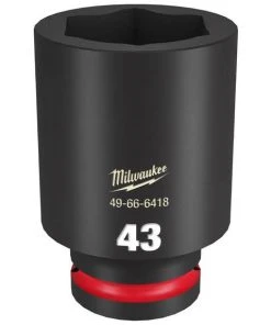Milwaukee Tools Milwaukee Shockwave Impact Duty 3/4" Drive 43mm Deep 6 Point Socket 49-66-6418
