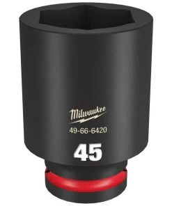 Milwaukee Tools Milwaukee Shockwave Impact Duty 3/4" Drive 45mm Deep 6 Point Socket 49-66-6420
