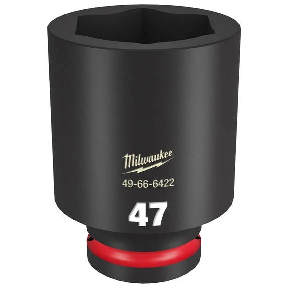 Milwaukee Tools Milwaukee Shockwave Impact Duty 3/4" Drive 47mm Deep 6 Point Socket 49-66-6422 3 Milwaukee Tools Milwaukee Shockwave Impact Duty 3/4" Drive 47mm Deep 6 Point Socket 49-66-6422