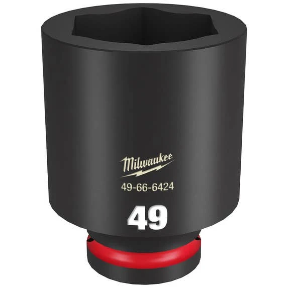 Milwaukee Tools Milwaukee Shockwave Impact Duty 3/4" Drive 49mm Deep 6 Point Socket 49-66-6424 3 Milwaukee Tools Milwaukee Shockwave Impact Duty 3/4" Drive 49mm Deep 6 Point Socket 49-66-6424
