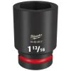Milwaukee Tools Milwaukee Shockwave Impact Duty 1" Drive 1-13/16" Deep 6 Point Socket 49-66-6517