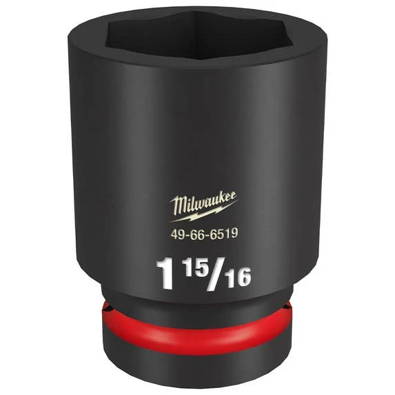 Milwaukee Tools Milwaukee Shockwave Impact Duty 1" Drive 1-15/16" Deep 6 Point Socket 49-66-6519 3 Milwaukee Tools Milwaukee Shockwave Impact Duty 1" Drive 1-15/16" Deep 6 Point Socket 49-66-6519