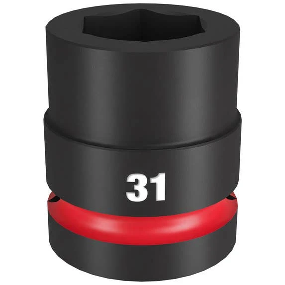 Milwaukee Tools Milwaukee Shockwave Impact Duty 1" Drive 31mm Standard 6 Point Socket 49-66-6596 3 Milwaukee Tools Milwaukee Shockwave Impact Duty 1" Drive 31mm Standard 6 Point Socket 49-66-6596