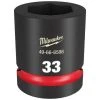 Milwaukee Tools Milwaukee Shockwave Impact Duty 1" Drive 33mm Standard 6 Point Socket 49-66-6598