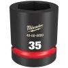 Milwaukee Tools Milwaukee Shockwave Impact Duty 1" Drive 35mm Standard 6 Point Socket 49-66-6600 -Milwaukee Tool-shop 49 66 6600 ryxkfkghzoey8h8a
