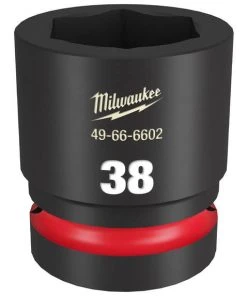 Milwaukee Tools Milwaukee Shockwave Impact Duty 1" Drive 38mm Standard 6 Point Socket 49-66-6602