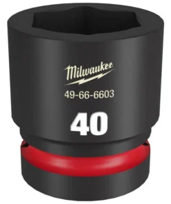 Milwaukee Tools Milwaukee Shockwave Impact Duty 1" Drive 40mm Standard 6 Point Socket 49-66-6603