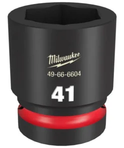 Milwaukee Tools Milwaukee Shockwave Impact Duty 1" Drive 41mm Standard 6 Point Socket 49-66-6604