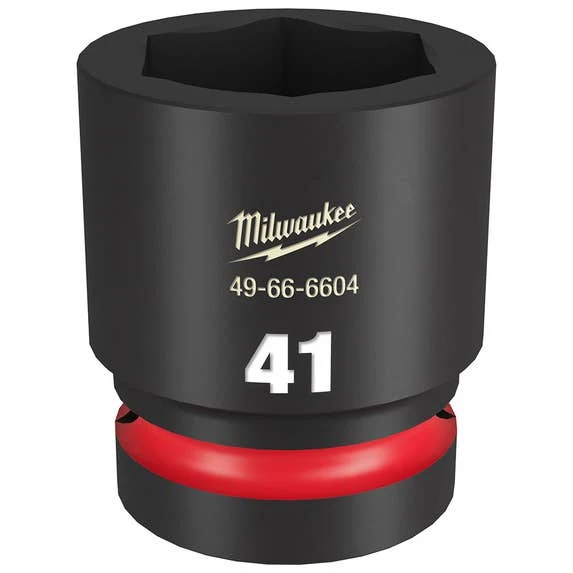 Milwaukee Tools Milwaukee Shockwave Impact Duty 1" Drive 41mm Standard 6 Point Socket 49-66-6604 3 Milwaukee Tools Milwaukee Shockwave Impact Duty 1" Drive 41mm Standard 6 Point Socket 49-66-6604