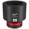 Milwaukee Tools Milwaukee Shockwave Impact Duty 1" Drive 55mm Standard 6 Point Socket 49-66-6610