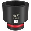 Milwaukee Tools Milwaukee Shockwave Impact Duty 1" Drive 58mm Standard 6 Point Socket 49-66-6612