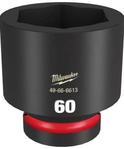Milwaukee Tools Milwaukee Shockwave Impact Duty 1" Drive 60mm Standard 6 Point Socket 49-66-6613