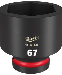 Milwaukee Tools Milwaukee Shockwave Impact Duty 1" Drive 67mm Standard 6 Point Socket 49-66-6615