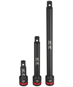 Milwaukee Tools Milwaukee 3 Piece Shockwave Impact Duty 1/2" Drive Extension Set 49-66-6715