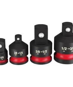 Milwaukee Tools Milwaukee 4 Piece Shockwave Impact Duty 1/4" - 1/2" Drive Adapter Set 49-66-6742