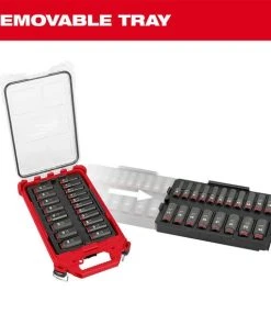 Milwaukee Tools Milwaukee 19Pc. SHOCKWAVE Impact Duty 3/8" Drive Metric PACKOUT Deep Socket Set 49-66-6801 9 Milwaukee Tools Milwaukee 19Pc. SHOCKWAVE Impact Duty 3/8" Drive Metric PACKOUT Deep Socket Set 49-66-6801 -Milwaukee Tool-shop 49 66 6801 3