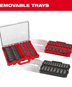 Milwaukee Tools Milwaukee 36Pc. SHOCKWAVE Impact Duty 3/8" Drive Metric & SAE PACKOUT Deep Socket Set 49-66-6805 -Milwaukee Tool-shop 49 66 6805 3