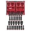 Milwaukee Tools Milwaukee 31Pc. SHOCKWAVE Impact Duty 1/2" Drive Metric & SAE PACKOUT Deep Socket Set 49-66-6806