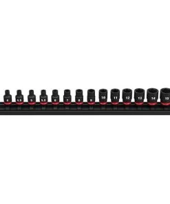 Milwaukee Tools Milwaukee 14 Piece Shockwave Impact Duty 1/4" Drive Metric Standard 6 Point Socket Set 49-66-7002