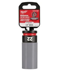Milwaukee Tools Milwaukee SHOCKWAVE Impact Duty™ 1/2 Drive 22MM Metric Lug Nut Wheel Socket 49-66-7807 -Milwaukee Tool-shop 49 66 7807 10