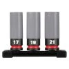 Milwaukee Tools Milwaukee SHOCKWAVE Impact Duty™ 1/2 Drive Metric 3PC Lug Nut Wheel Socket Set 49-66-7830 -Milwaukee Tool-shop 49 66 7830 1