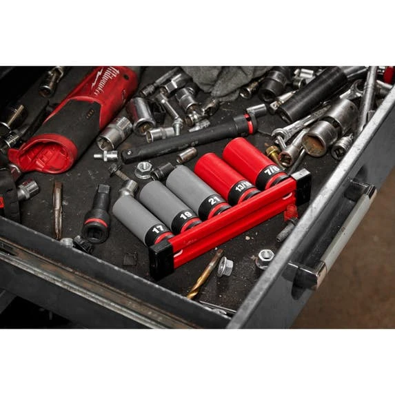 Milwaukee Tools Milwaukee SHOCKWAVE Impact Duty™ 1/2 Drive SAE & Metric 5PC Lug Nut Wheel Socket Set 49-66-7831 5 Milwaukee Tools Milwaukee SHOCKWAVE Impact Duty™ 1/2 Drive SAE & Metric 5PC Lug Nut Wheel Socket Set 49-66-7831 - Image 3