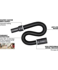 Milwaukee Tools Milwaukee 1-7/8" X 32" To 102" Expandable Hose 49-90-1986 -Milwaukee Tool-shop 49 90 1986 walkaround