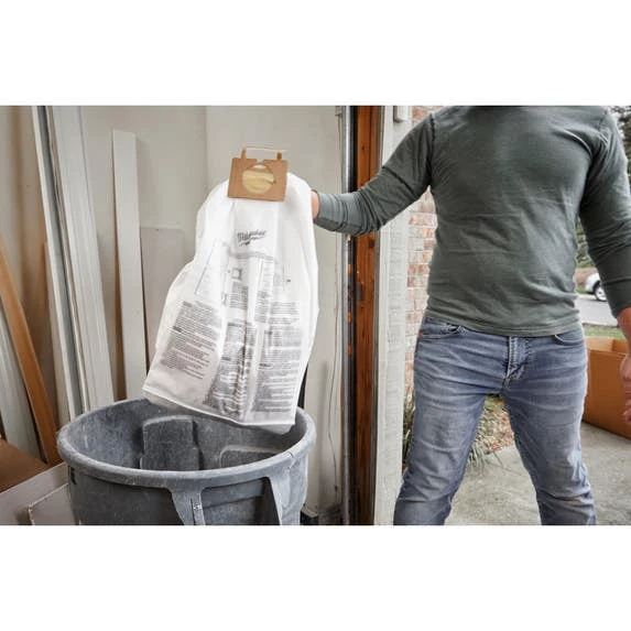 Milwaukee Tools Milwaukee Fleece Dust Bags (5PK) - 9 Gallon 49-90-1989 6 Milwaukee Tools Milwaukee Fleece Dust Bags (5PK) - 9 Gallon 49-90-1989 - Image 4