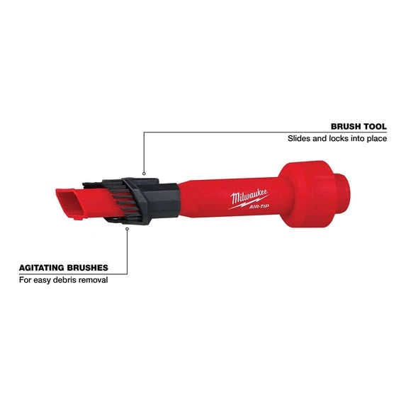 Milwaukee Tools Milwaukee AIR-TIP 2-in-1 Utility Brush Tool Vacuum Attachment 49-90-2028 4 Milwaukee Tools Milwaukee AIR-TIP 2-in-1 Utility Brush Tool Vacuum Attachment 49-90-2028 - Image 2