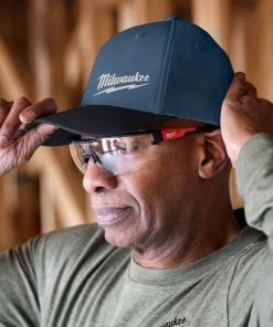 Milwaukee Tools Milwaukee WORKSKIN Performance Fitted Hat - Blue 507BL -Milwaukee Tool-shop 507bl 3