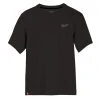 Milwaukee Tools Milwaukee Hybrid Short Sleeve Work Tee - Black 603B -Milwaukee Tool-shop 603b
