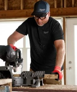 Milwaukee Tools Milwaukee Hybrid Short Sleeve Work Tee - Black 603B -Milwaukee Tool-shop 603b 4