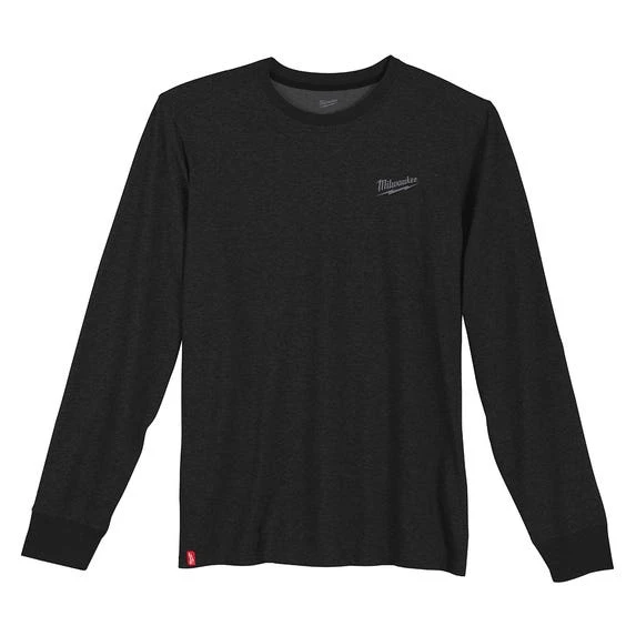 Milwaukee Tools Milwaukee Hybrid Long Sleeve Work Tee - Black 604B 3 Milwaukee Tools Milwaukee Hybrid Long Sleeve Work Tee - Black 604B