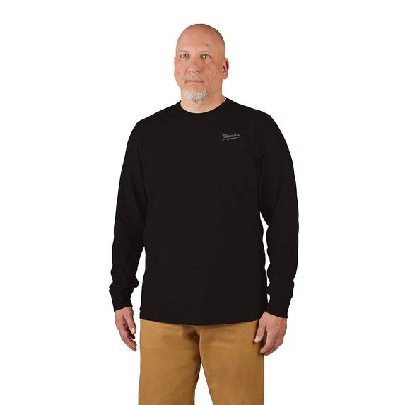 Milwaukee Tools Milwaukee Hybrid Long Sleeve Work Tee - Black 604B 4 Milwaukee Tools Milwaukee Hybrid Long Sleeve Work Tee - Black 604B - Image 2
