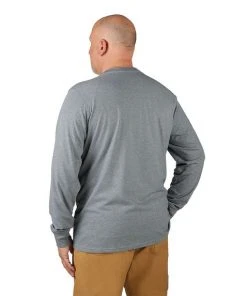 Milwaukee Tools Milwaukee Hybrid Long Sleeve Work Tee - Gray 604G -Milwaukee Tool-shop 604g 3