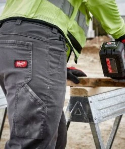 Milwaukee Tools Milwaukee Heavy Duty Flex Gray Work Pants 701G -Milwaukee Tool-shop 701g 5 7nauadzzyhurjnej