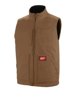 Milwaukee Tools Milwaukee Heavy Duty Sherpa-Lined Vest - Brown 801BR