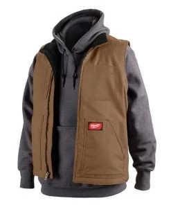 Milwaukee Tools Milwaukee Heavy Duty Sherpa-Lined Vest - Brown 801BR 10 Milwaukee Tools Milwaukee Heavy Duty Sherpa-Lined Vest - Brown 801BR -Milwaukee Tool-shop 801br 3
