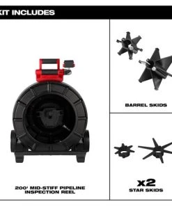 Milwaukee Tools Milwaukee M18 200’ Mid-Stiff Pipeline Inspection Reel 2975-20 -Milwaukee Tool-shop kit includes 2975 20